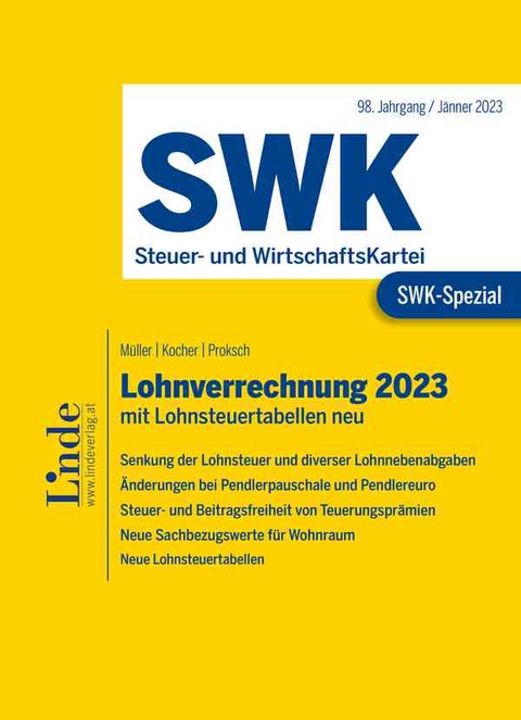 SWK-Spezial Lohnverrechnung 2023 - Eduard M&uuml;ller, Christa Kocher, Franz Proksch