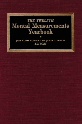 The Twelfth Mental Measurements Yearbook