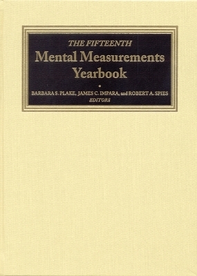 The Fifteenth Mental Measurements Yearbook