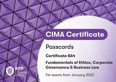 CIMA BA4 Fundamentals of Ethics, Corporate Governance and Business Law -  BPP Learning Media