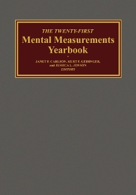 The Twenty-First Mental Measurements Yearbook