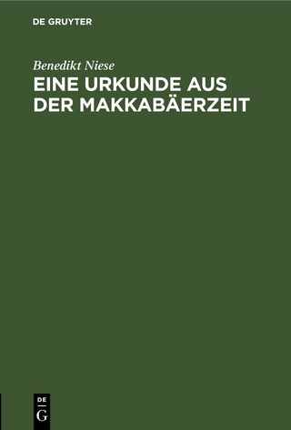 Eine Urkunde aus der Makkabäerzeit