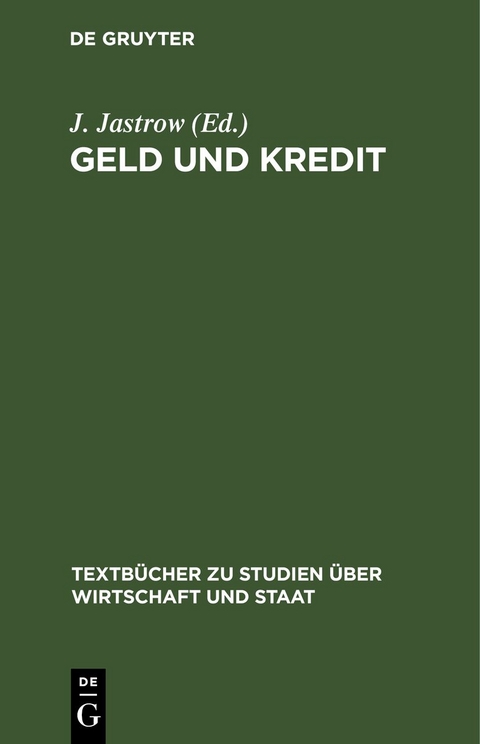 Geld und Kredit - 