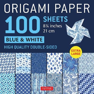 Origami Paper 100 sheets Blue & White 8 1/4" (21 cm) - 