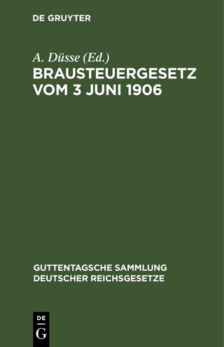 Brausteuergesetz vom 3 Juni 1906