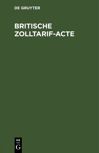 Britische Zolltarif-Acte