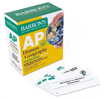 AP Human Geography Flashcards, Fifth Edition: Up-to-Date Review + Sorting Ring for Custom Study -  Barron's Educational Series, Meredith Marsh  Ph.D., Peter S. Alagona