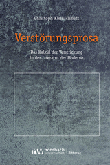 Verst&ouml;rungsprosa - Christoph Kleinschmidt