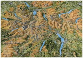 The Fir Tree Aerial Map of the Lake District: Flat Version