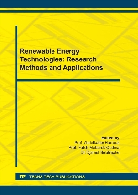 Renewable Energy Technologies: Research Methods and Applications - 