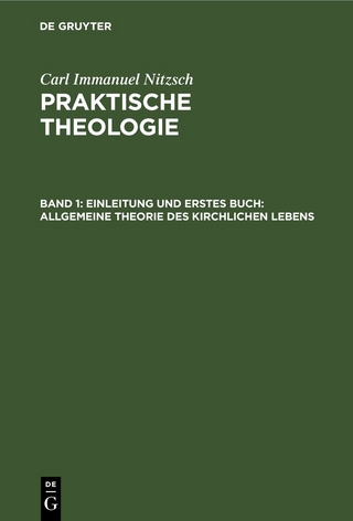 Einleitung und erstes Buch: Allgemeine Theorie des kirchlichen Lebens