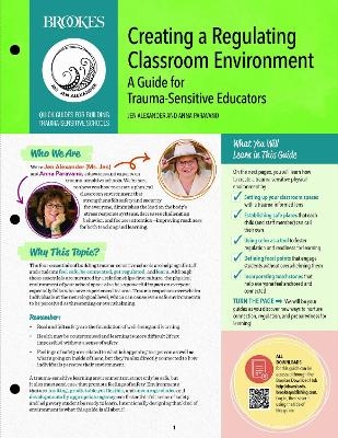 Creating a Regulating Classroom Environment - Jen Alexander, Anna Paravano