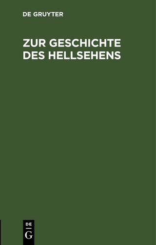 Zur Geschichte des Hellsehens