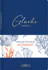 Gl&uuml;ckstagebuch Soft Touch Blue, vegan - 