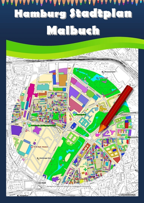 Hamburg Stadtplan Malbuch - M&amp Baciu;  M
