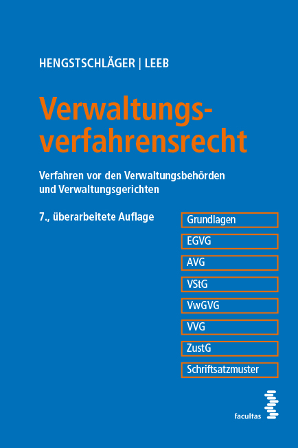 Verwaltungsverfahrensrecht - Johannes Hengstschl&auml;ger, David Leeb