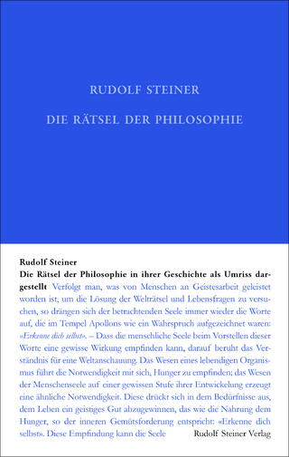 Die Rätsel der Philosophie in ihrer Geschichte als Umriss dargestellt