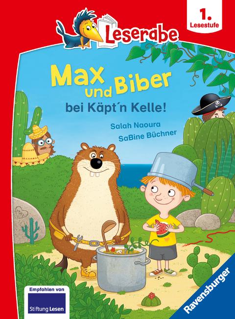 Leserabe 1. Lesestufe - Max und Biber bei K&auml;pt'n Kelle! - Salah Naoura