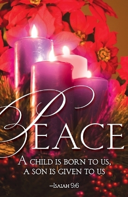 Peace Advent Candle Sunday 4 Bulletin (Pkg of 50)