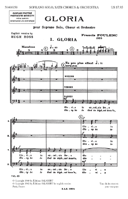 Gloria - Chorus Part