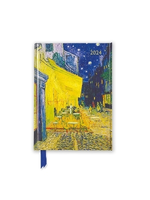 Vincent van Gogh: Caf&eacute; Terrace 2024 Luxury Pocket Diary - Week to View - 