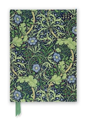 William Morris: Seaweed 2024 Luxury Diary - Page to View with Notes - 