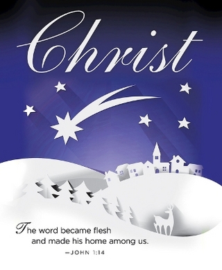 Christ Paper Art Advent Bulletin, Large (Pkg of 50)