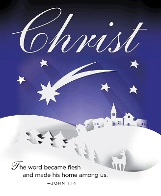 Christ Paper Art Advent Bulletin, Large (Pkg of 50)