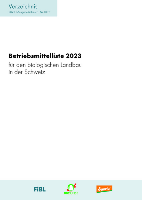 Betriebsmittelliste 2023 - Bernhard Speiser, Lucius Tamm, Virginie Leschenne, Ivraina Br&auml;ndle, Ursula Kretzschmar, Veronika Maurer, Claudia Schneider, Marie Dittmann, Tanja Berger