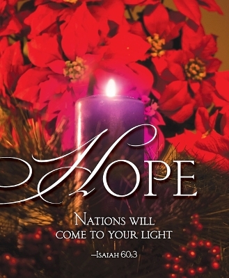 Hope Advent Candle Sunday 1 Bulletin, Large (Pkg of 50)
