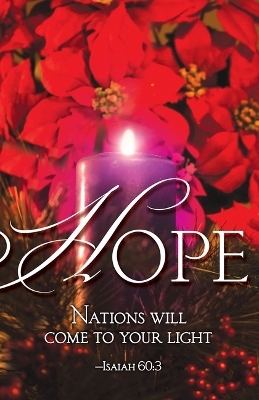 Hope Advent Candle Sunday 1 Bulletin (Pkg of 50)