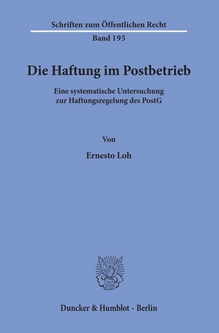 Die Haftung im Postbetrieb.