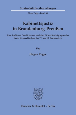 Kabinettsjustiz in Brandenburg-Preußen.