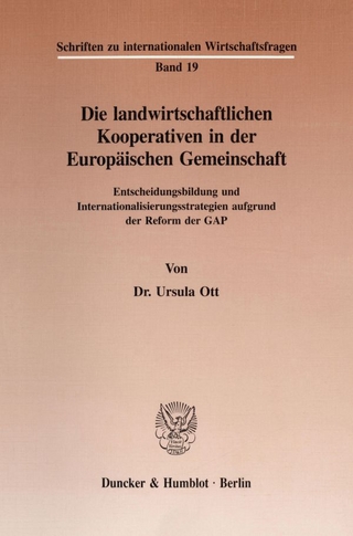 Die landwirtschaftlichen Kooperativen in der Europäischen Gemeinschaft.