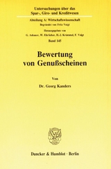 Bewertung von Genu&szlig;scheinen. - Georg Kanders