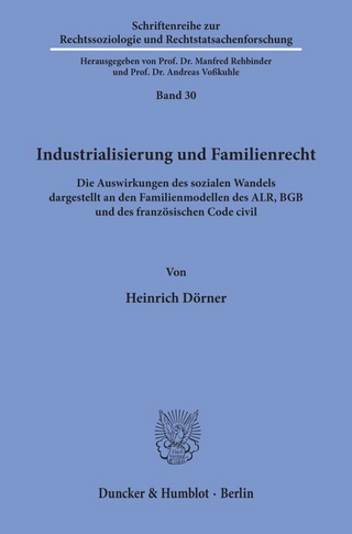 Industrialisierung und Familienrecht.