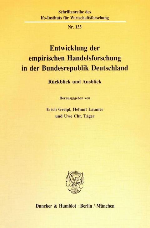 Entwicklung der empirischen Handelsforschung in der Bundesrepublik Deutschland. - 