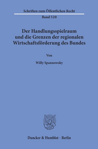 Der Handlungsspielraum und die Grenzen der regionalen Wirtschaftsförderung des Bundes.