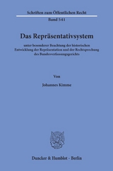 Das Repr&auml;sentativsystem - Johannes Kimme