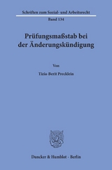 Pr&uuml;fungsma&szlig;stab bei der &Auml;nderungsk&uuml;ndigung. - Tizia-Berit Precklein