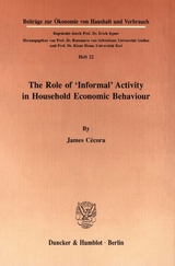 The Role of "Informal" Activity in Household Economic Behaviour. - James C&eacute;cora