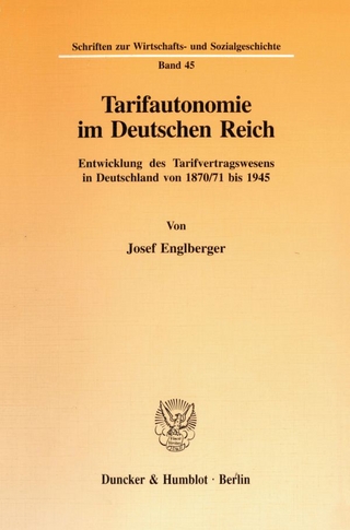 Tarifautonomie im Deutschen Reich.