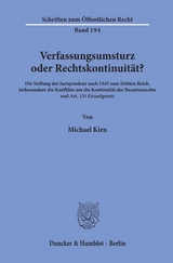 Verfassungsumsturz oder Rechtskontinuit&auml;t? - Michael Kirn