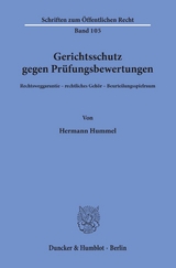 Gerichtsschutz gegen Pr&uuml;fungsbewertungen. - Hermann Hummel