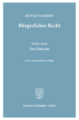 B&uuml;rgerliches Recht. - Rudolf Schmidt