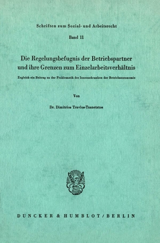 Die Regelungsbefugnis der Beriebspartner und ihre Grenzen zum Einzelarbeitsverhältnis.