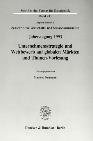 Unternehmensstrategie und Wettbewerb auf globalen Märkten und Thünen-Vorlesung.