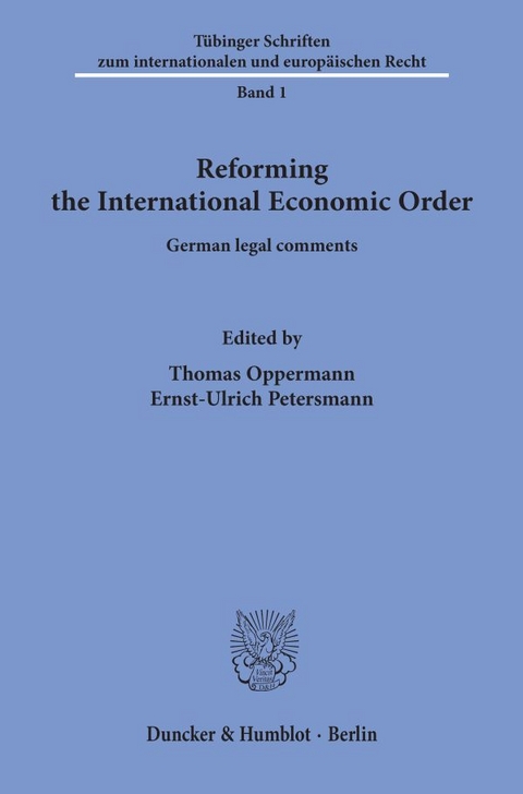 Reforming the International Economic Order. - 
