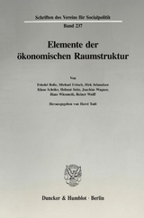 Elemente der &ouml;konomischen Raumstruktur. - 