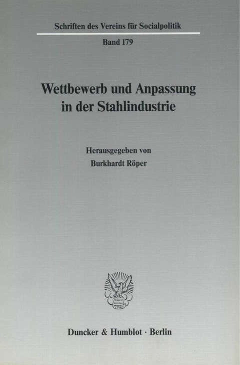 Wettbewerb und Anpassung in der Stahlindustrie. - 